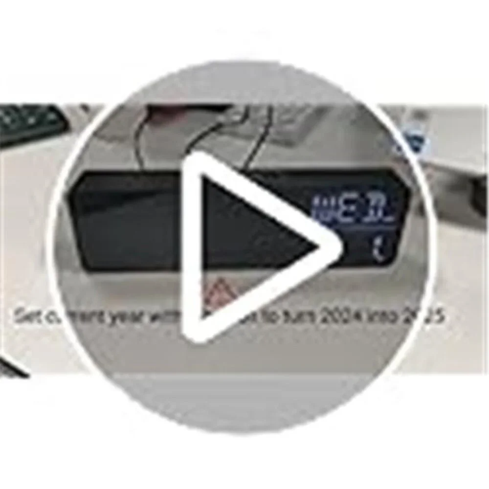 Digital Alarm Clock Large Display Bedroom Desk Table Calendar Dimmable USB